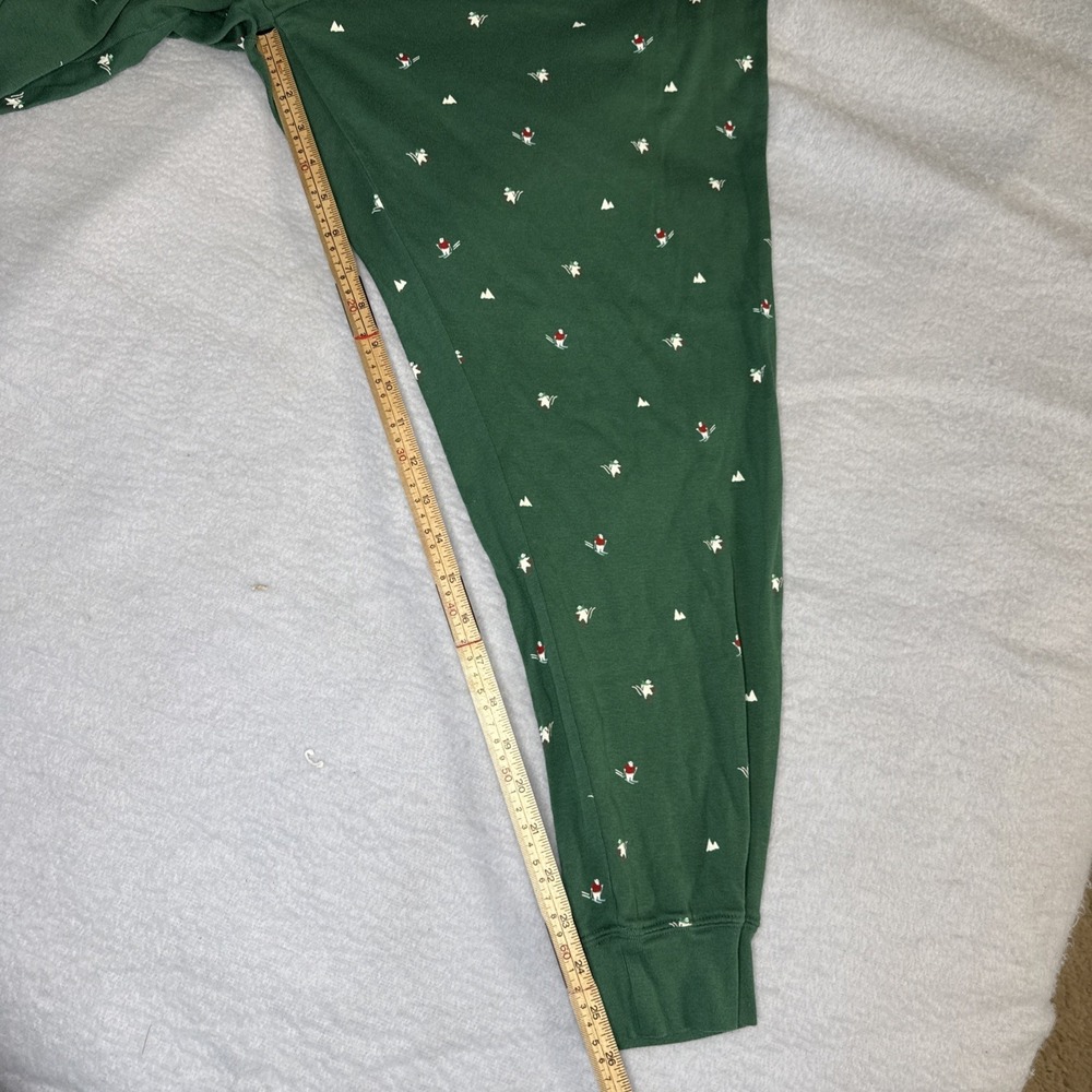 Green Ski Print Pajama Set 2pc - Picture 10 of 10